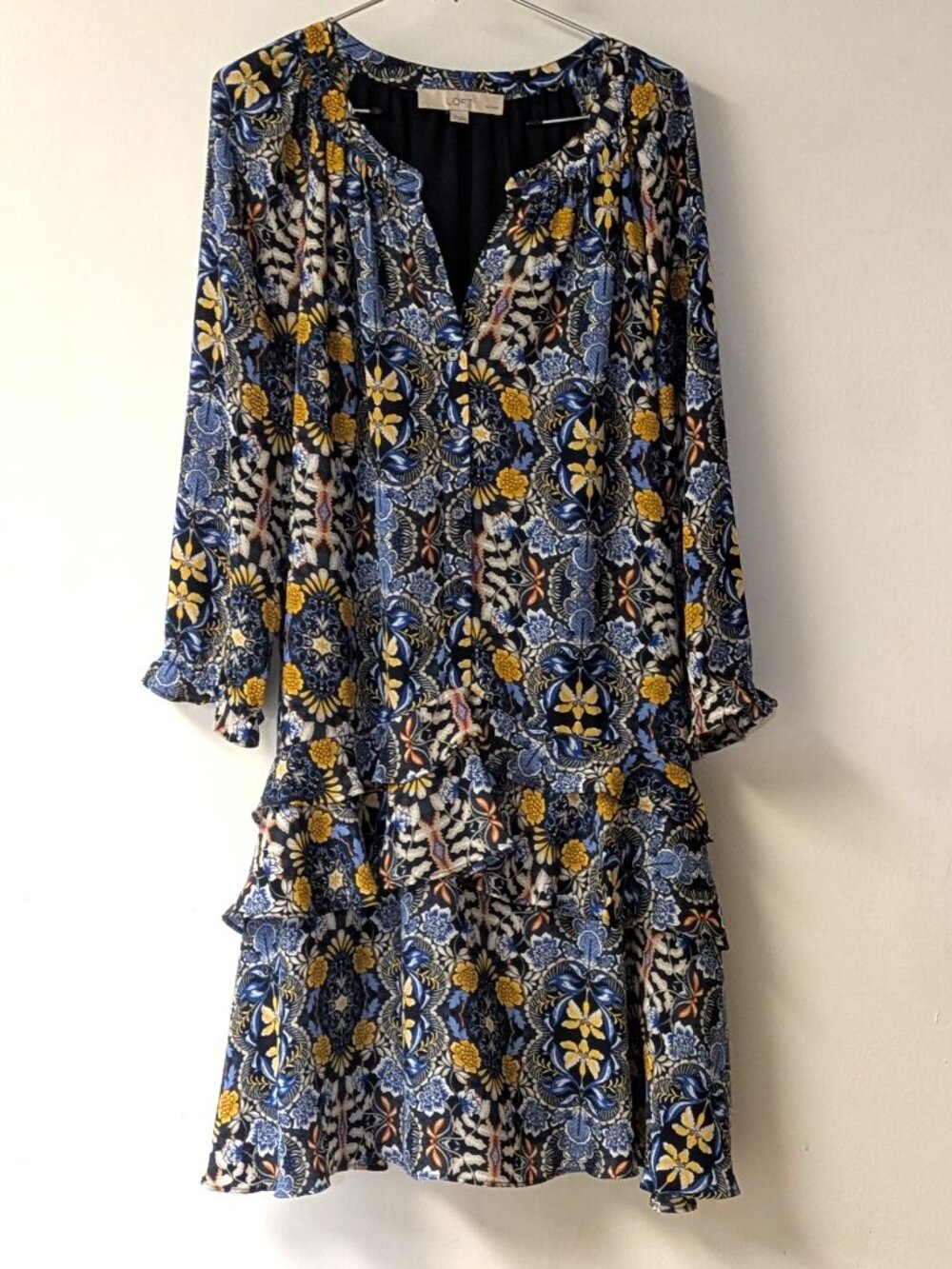 LOFT Floral Ruffle Dress (LP)